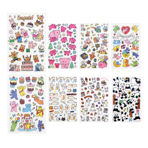 Dailylike贴纸防水可移除贴画