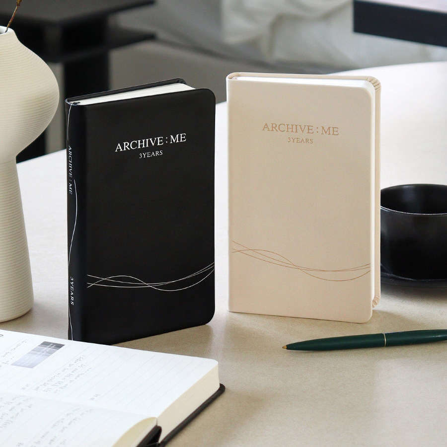 韩国indigo三年日记手账本PU皮质加厚记事本成长记录3年日记本ins