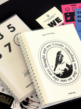 韩国indigo防水线圈本a5手账日程本6分格记事本ins风小清新笔记本
