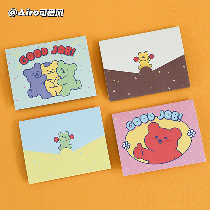 韩国dailylike折叠贺卡迷你情书