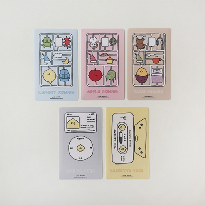 韩国Secondmorning可爱卡贴