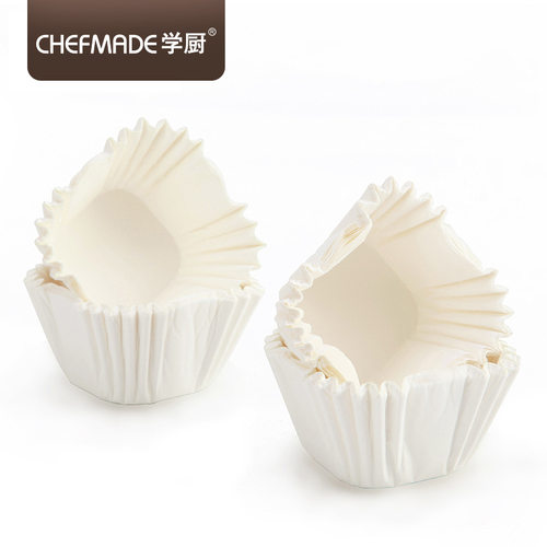 chefmade耐高温4号方形蛋糕纸杯