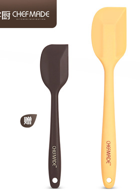 CHEFMADE学厨烘焙工具硅胶刮刀大小号两件套装蛋液面糊搅拌刀9154