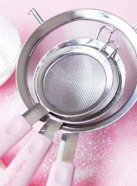 CHEFMADE学厨HELLOKITTY猫正版授权304不锈钢30目过滤网面粉筛圆