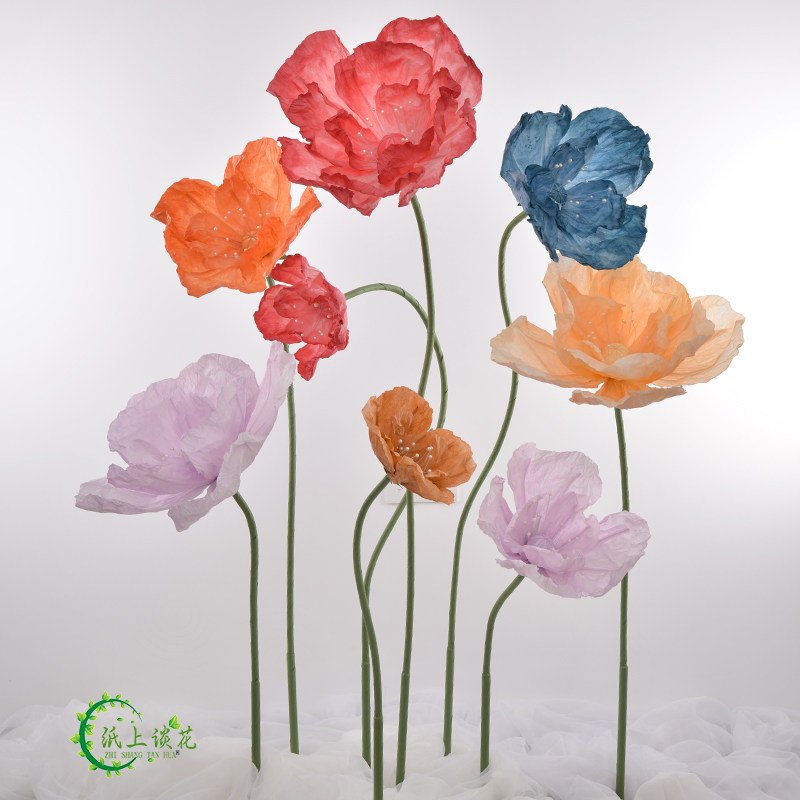 婚庆装饰创意道具影楼拍摄大型立体纸花玫瑰定制商场橱窗活动布置