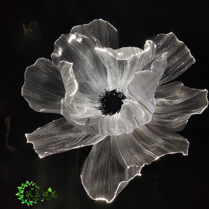 纸上谈花发光花插电即亮花