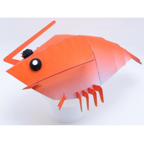 卡通海洋生物动物大龙虾立体纸模型diy手工制作儿童折纸益智玩具