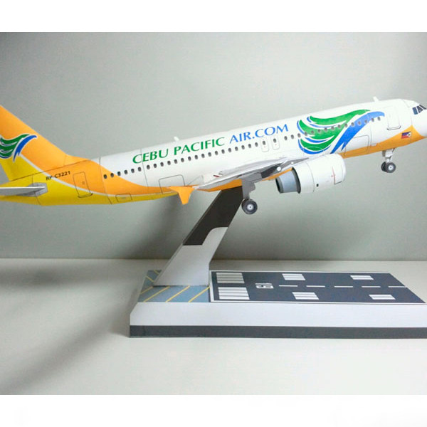 a320航空飞机客机民航3d立体纸模型diy手工制作儿童益智折纸玩具