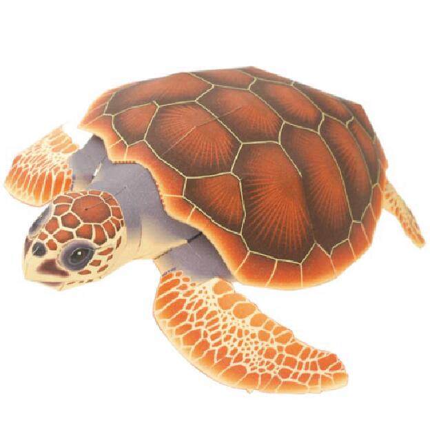仿真海洋生物动物小海龟立体纸模型diy手工制作儿童折纸益智玩具