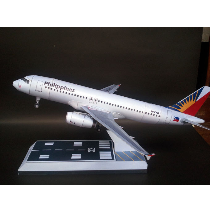 航空飞机a320客机民航3d立体纸模型diy手工制作儿童益智折纸玩具