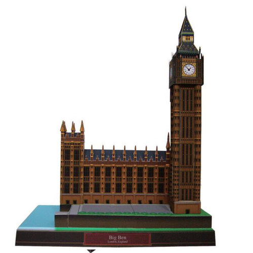 英国大本钟建筑3d立体diy纸模型