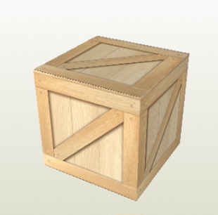 场景建筑搭配小木箱子3d立体纸模型DIY手工制作儿童益智折纸玩具