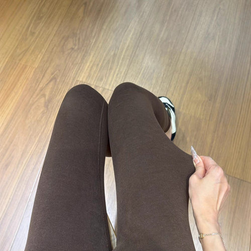 秋冬含羊毛的澳绒打底裤女高腰显瘦保暖紧身弹力修身外穿保暖裤