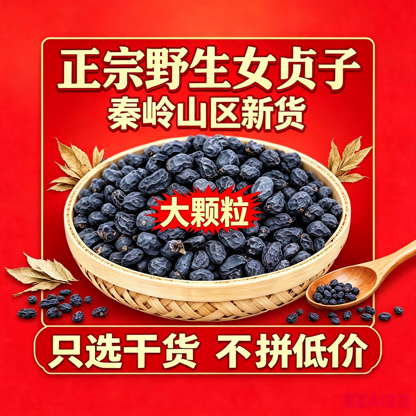 秦岭野生女贞子中药材正品泡水