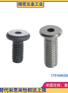 TAF51/52-M3-M10-L6/L8/L10 超短头/极低头内六角螺栓 圆柱头螺钉