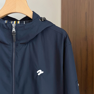 挺括有型休闲连帽夹克运动风外套 25秋原单 熊宝家男家属bi入 哈