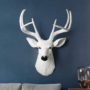 饰品挂件 欧式 创意动物头壁饰挂饰鹿头鹿角壁挂家居客厅酒吧墙壁装