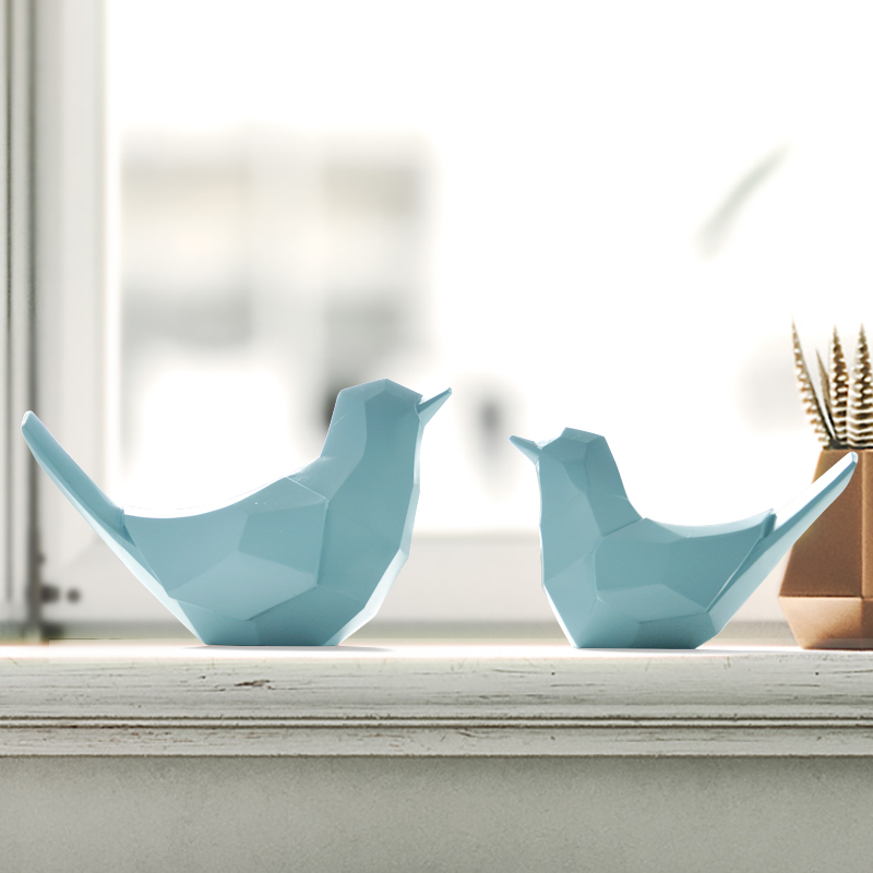 几何立体创意客厅电视柜装饰品