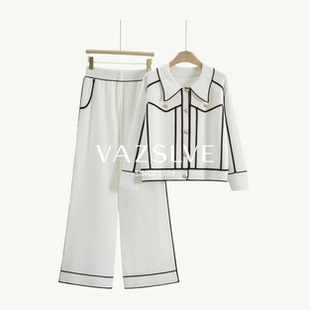 【VAZSLVE/全新奢品】捡漏 小香风套装外套阔腿裤两件套BEM008