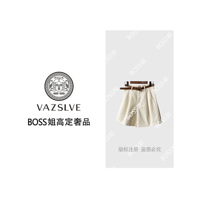 【VAZSLVE/原创设计】工装短裤女新款高腰显瘦阔腿休闲裤 YS9573