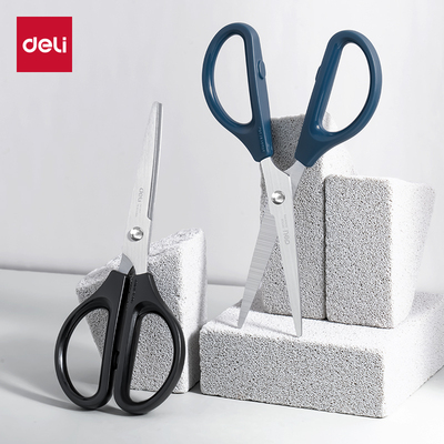 得力0602办公剪刀(把)160mm不锈钢剪纸刀办公家用剪子文具