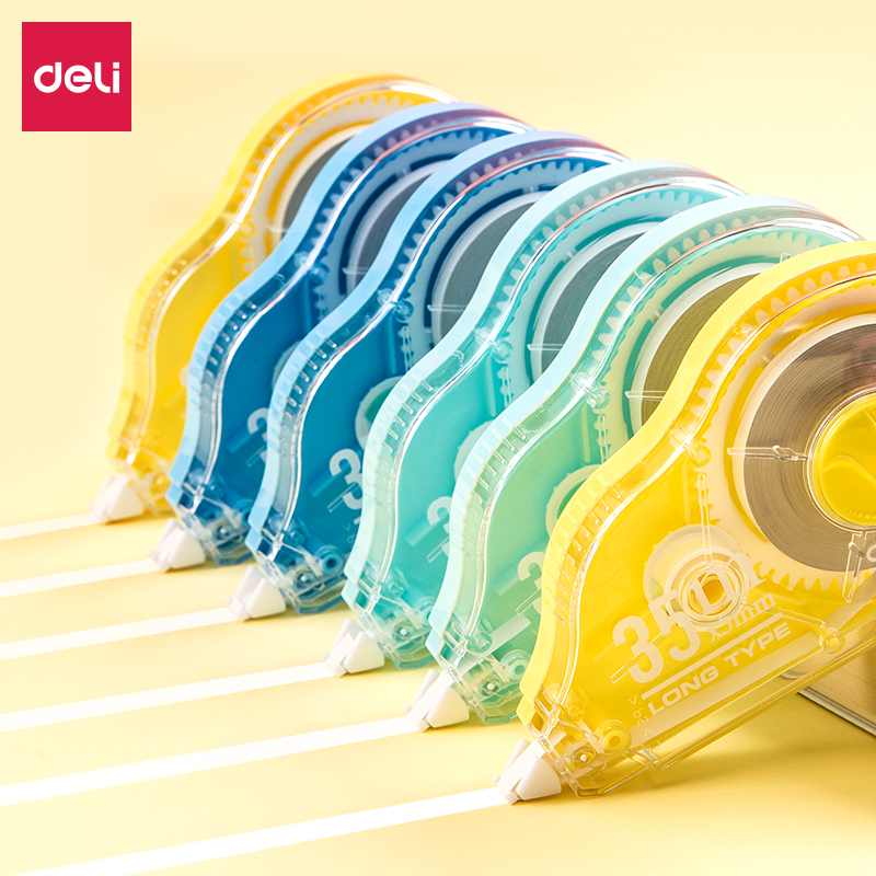 得力71514修正带6个套装210m膜带