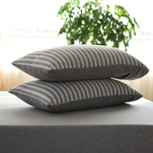 74枕套天竺棉良品简约纯色单人枕头套一对装 日式 全棉针织棉48 2只