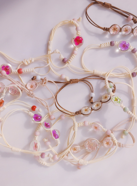 武汉大学樱花纪念品干花手链高校伴手礼励志礼物送同学女友妹包邮