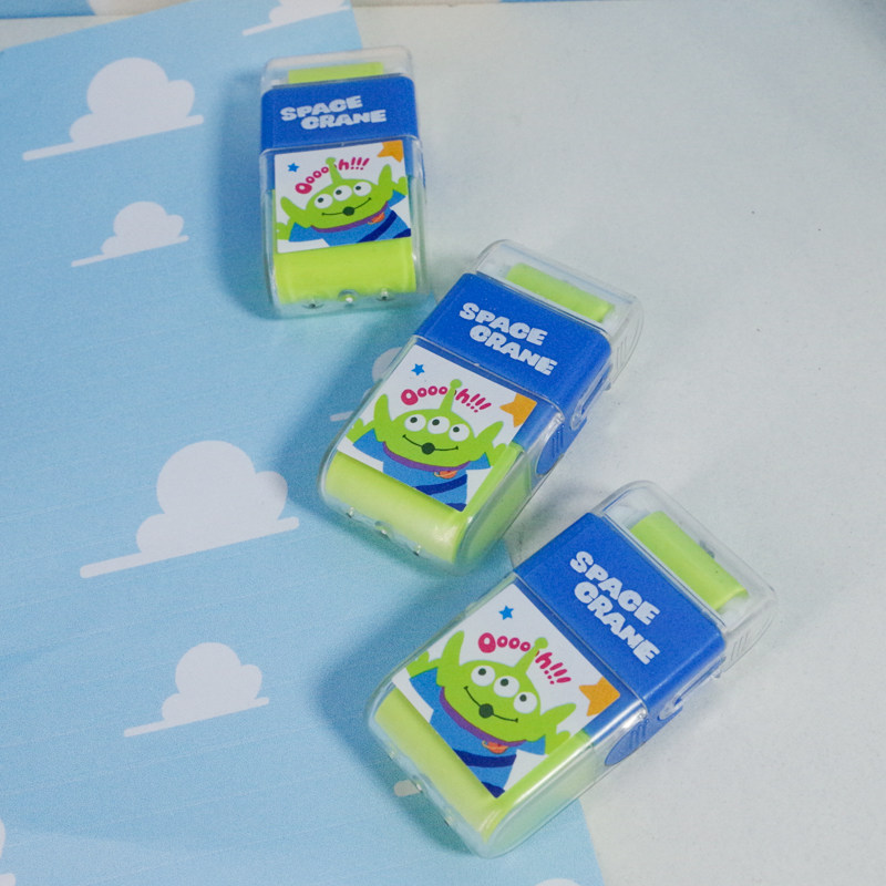 三眼仔滚轮橡皮擦文具学习用品小学toystory玩具总动员动漫周边