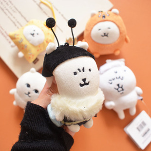 日本nagano自信原皮微笑自嘲熊毛绒公仔挂件土豆蜜蜂御守熊礼物女