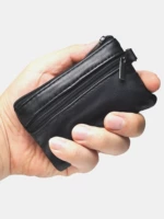 Кошелек, свежая ключница, маленький чехол для проездного и картхолдер подходит для мужчин и женщин, из натуральной кожи