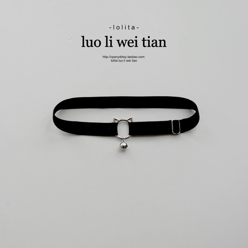 猫耳铃铛腿环性感黑色可调节弹力新款小众原创设计感配饰大腿圈女