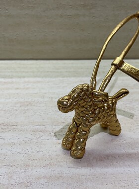 手工编织小狗挂件