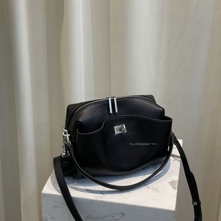 头层牛皮内里羊皮黑色摔纹磨砂咖啡擦色单肩腋下斜挎rodeo相机包