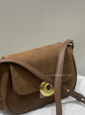 微瑕疵样品特价不退换头层磨砂牛皮小众设计斜挎马鞍包