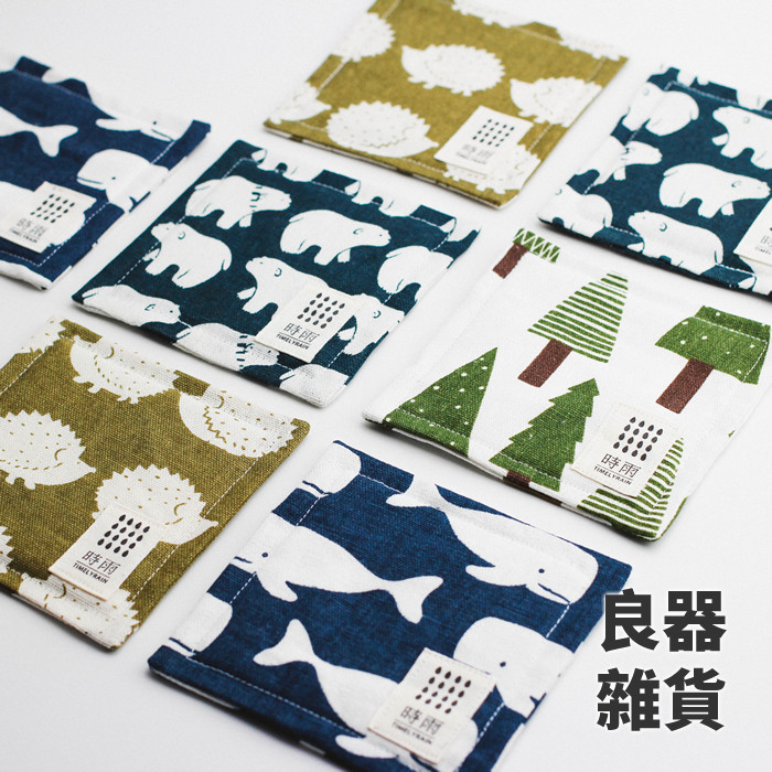 时雨 棉麻制方形杯垫 北欧风格隔热 茶壶垫 日式茶杯垫 厨房碗垫|ruв категории посуда, кубок/кубок/чайник, подставки - от Buy2taobao.com для оказания профессиональной услуги покупки агента Taobao