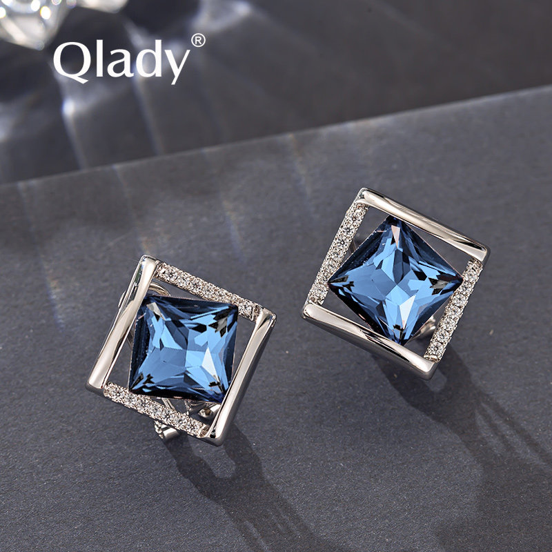 水晶银耳钉女纯银2025新款爆款高级感耳饰耳环小众设计感气质独特,饰品/流行首饰/时尚饰品新,耳钉,淘宝优惠券,粉丝福利购,淘宝优惠卷