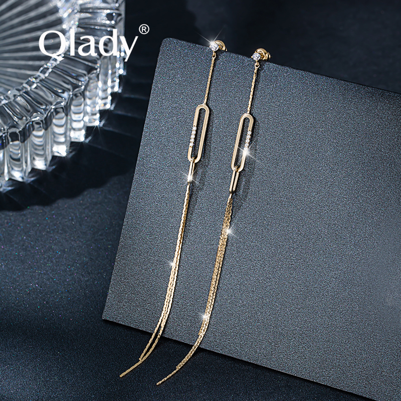 独特耳饰长款流苏耳环女独特小众