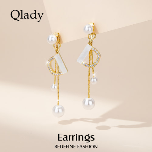 Qlady独特耳坠小众设计感耳环