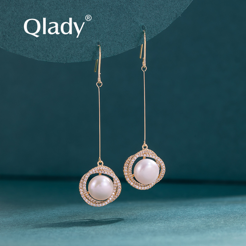 耳环高级感天然珍珠女气质小众