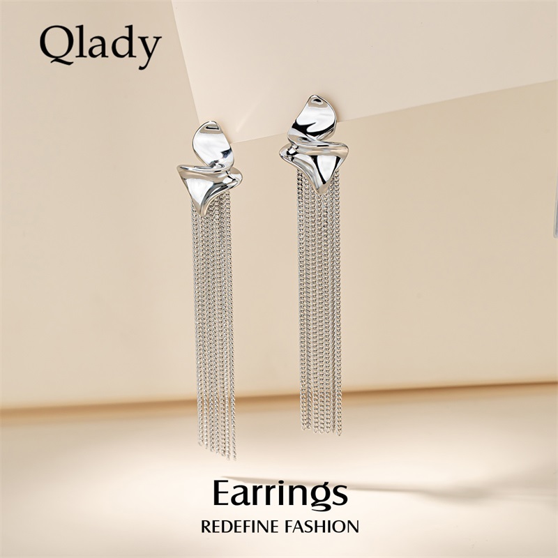 流苏耳环耳饰独特小众气质