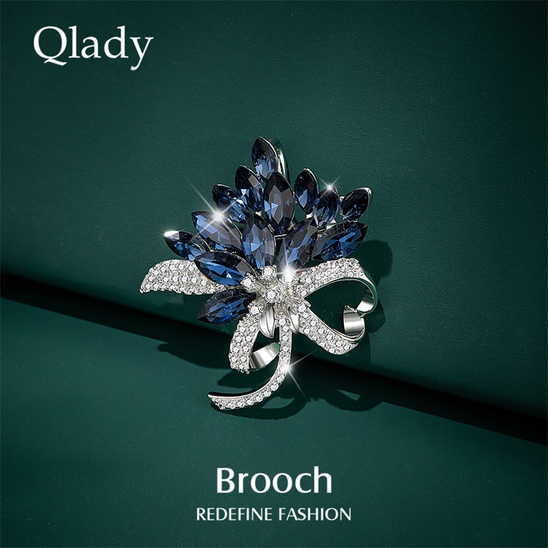 花束胸针扣高档女领针复古女