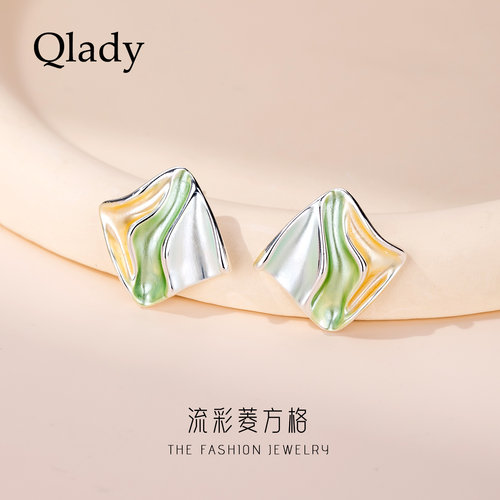 【新品】几何视觉系耳饰女银针独特漂亮耳环2026新爆款高级感耳钉