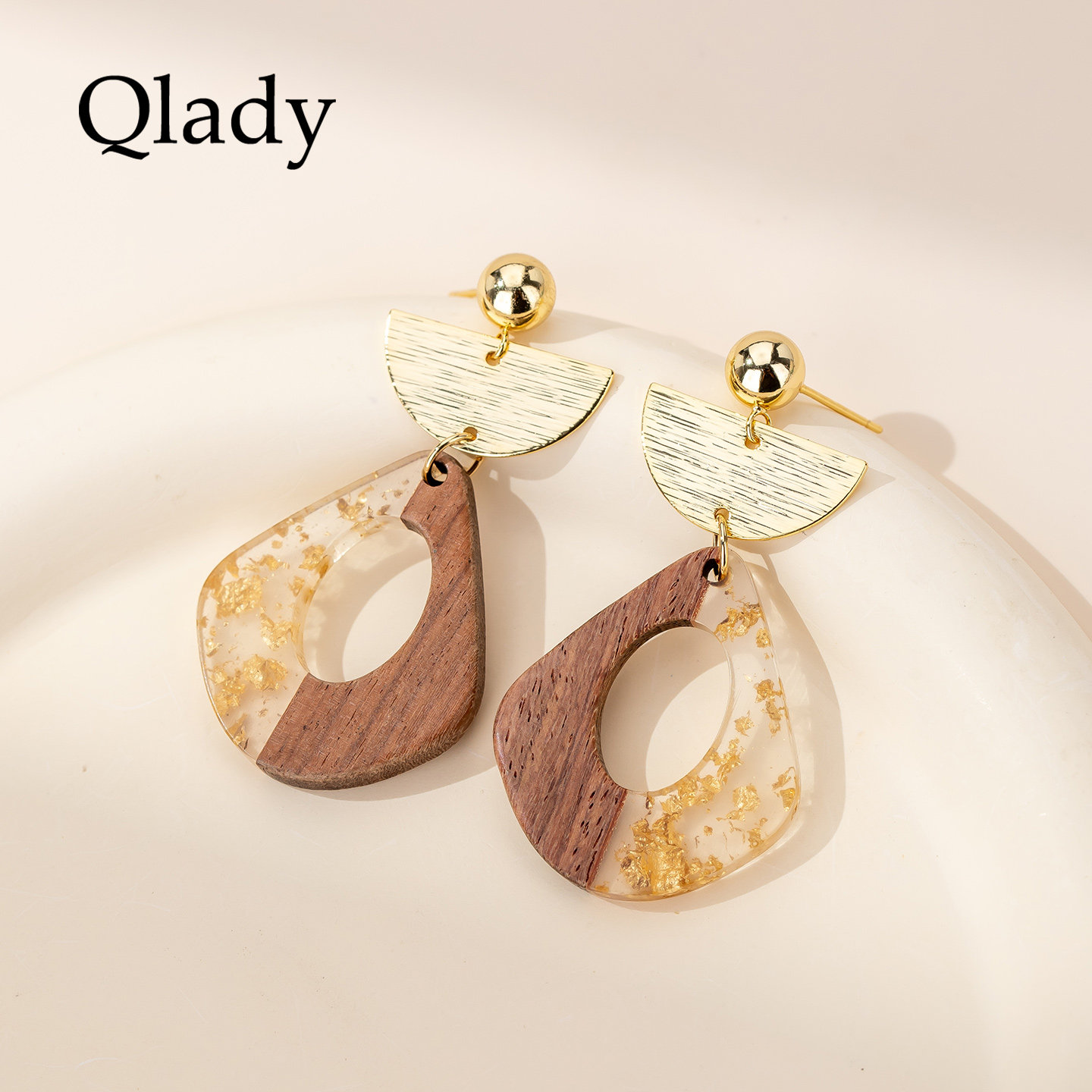 【新品】拼色木质耳环高级感复古耳坠银针耳饰女适合冬天的高级感,饰品/流行首饰/时尚饰品新,耳环,淘宝优惠券,粉丝福利购,淘宝优惠卷