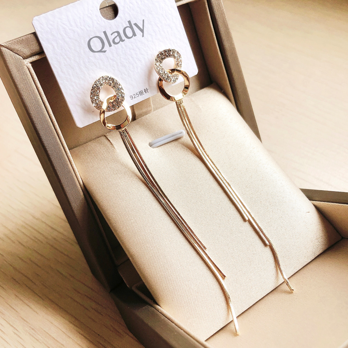 流苏耳环独特爆款纯银高级感轻奢