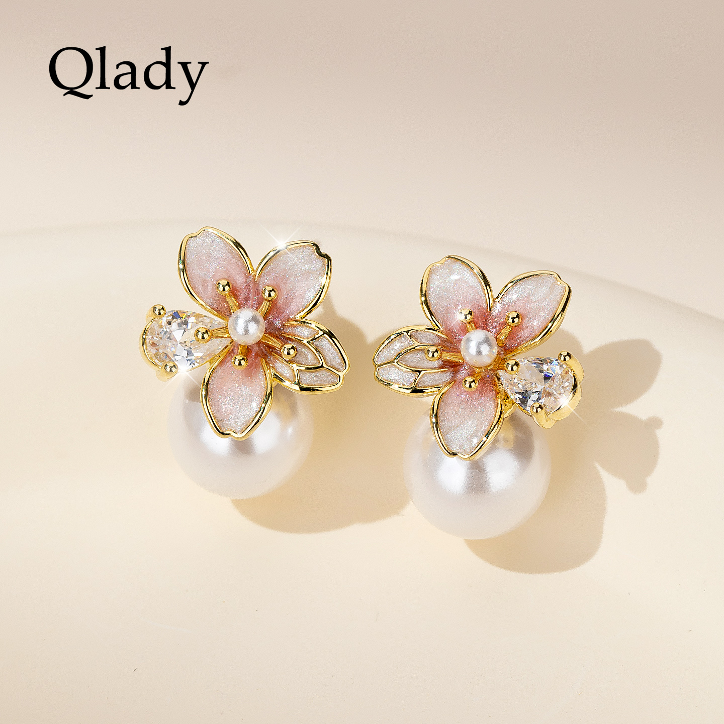 珍珠耳饰女银耳环耳坠