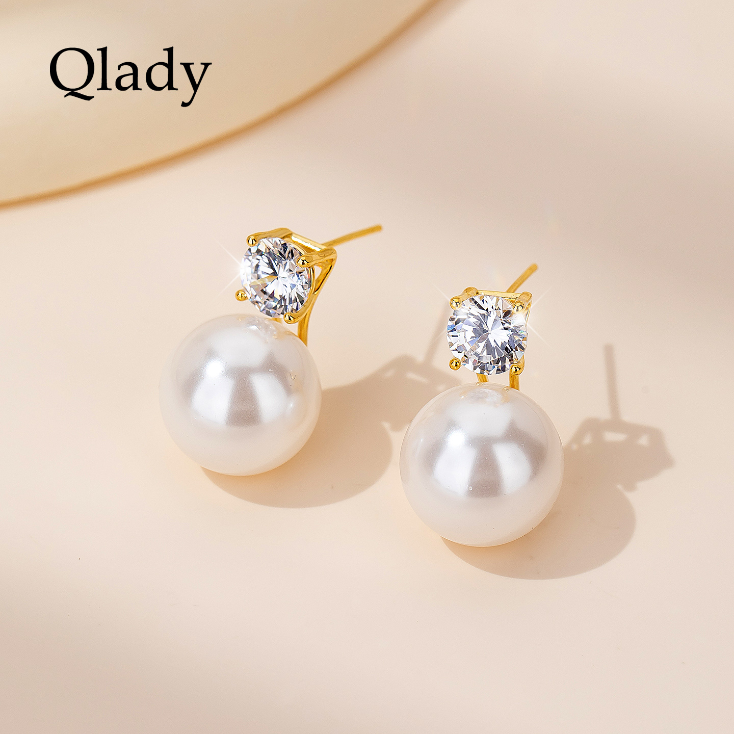 【新品】秋冬耳钉大珍珠耳饰女士银耳环2025新款爆高级感轻奢耳坠