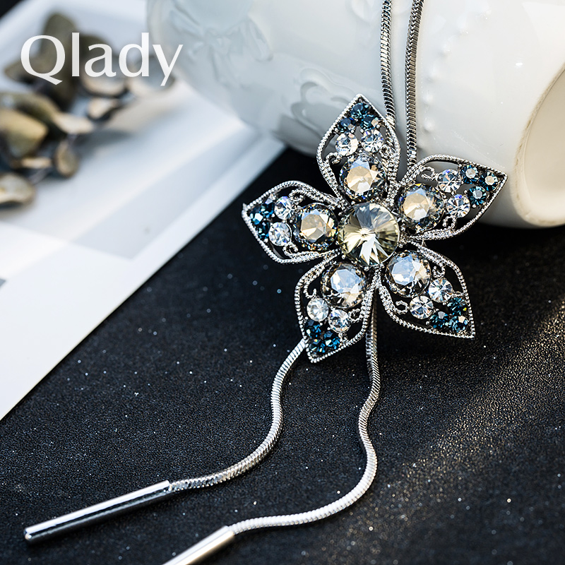 新款潮高端大气小众装饰毛衣链