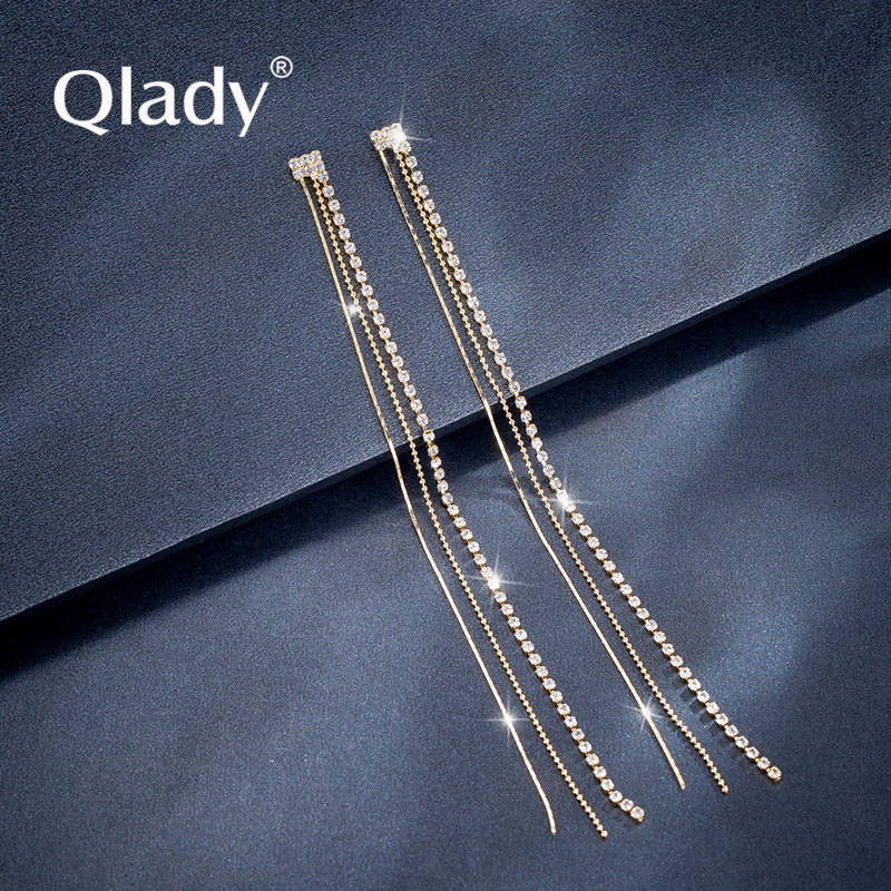 ins银耳环长款流苏女感轻奢夸张