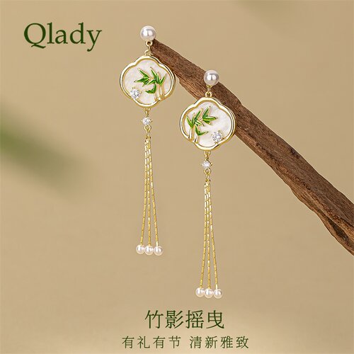 流苏耳环耳饰独特小众气质